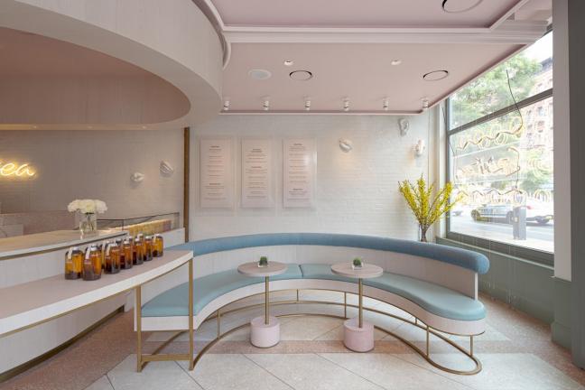 Pastel cafe in New York