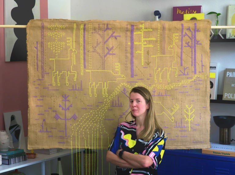 Tekstylne obrazy Małgorzaty Truszkowskiej na Milan Design Week. To hołd dla kultury Podlasia i regionu Łomży
