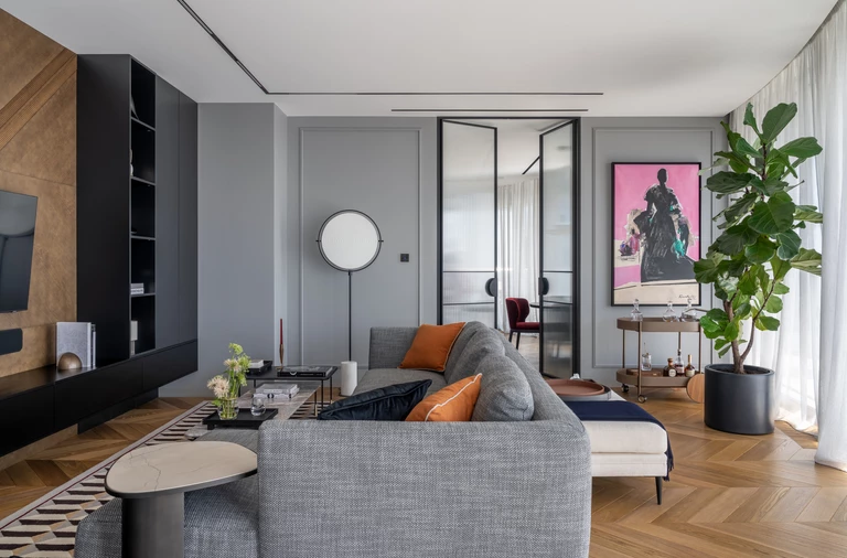 Miasto w roli głównej. Oglądamy prawie 200-metrowy apartament w Kijowie