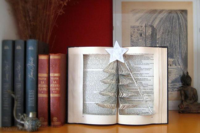 Sculptures made of books