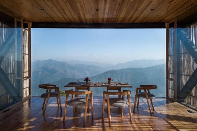 Overlooking the Himalayas