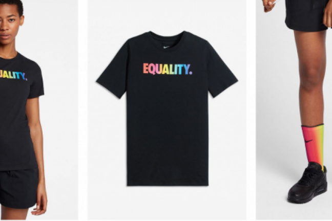 Nike collection referring to LGBT symbols