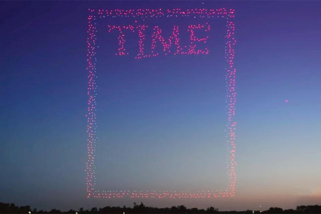 Zjawiskowa okładka „Time” stworzona przy użyciu 958 dronów