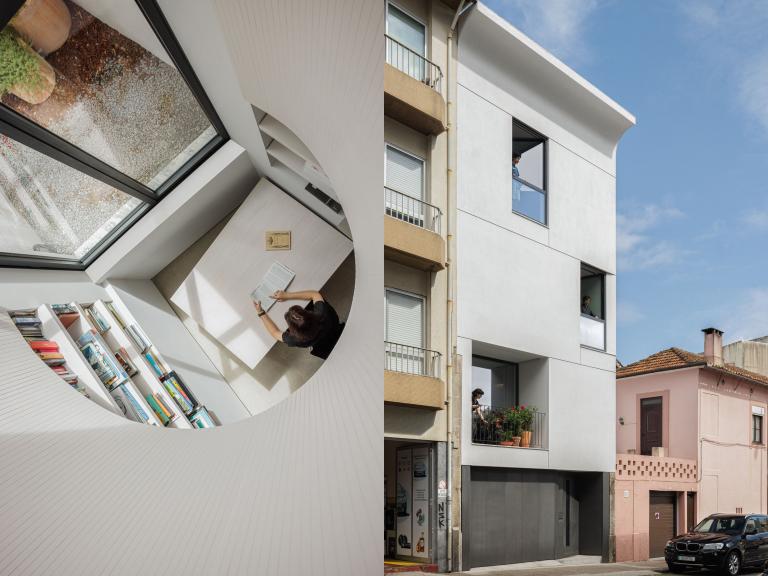 Minimalizm w Porto. Projekt domu z ciekawą przestrzenią biurową