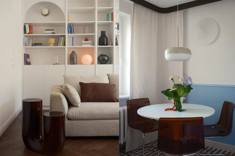 Pastele, mid-century i rzeźbiarskie formy w bloku z lat 70.