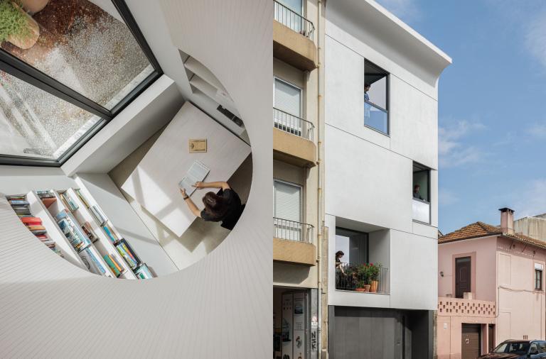 Minimalizm w Porto. Projekt domu z ciekawą przestrzenią biurową