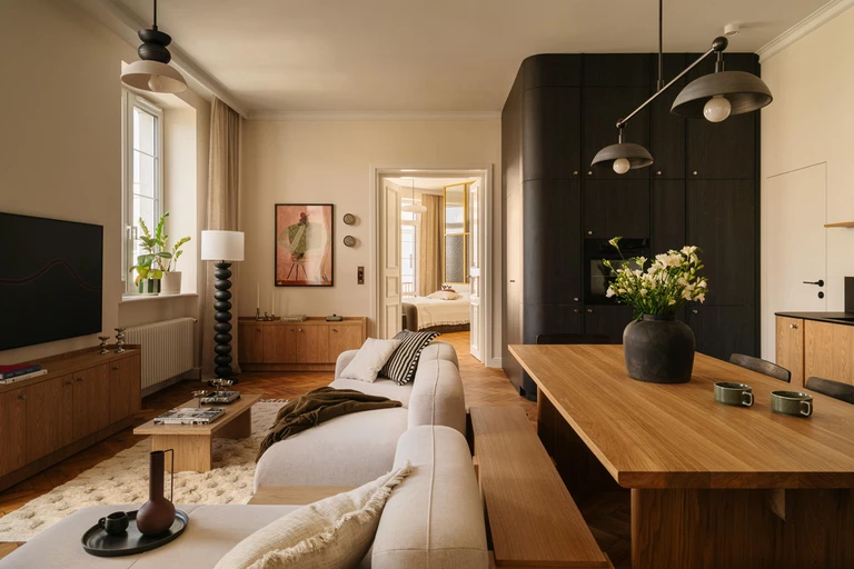 Modernistyczna elegancja i nowoczesny sznyt w przedwojennej kamienicy