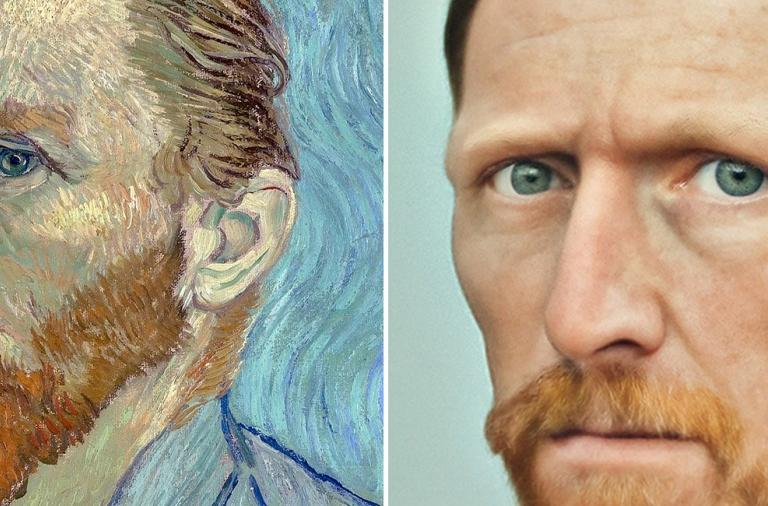 Realistic portraits of models from famous works of art