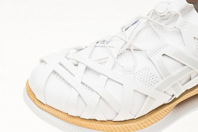 Shoes designed by the famous architect Kengo Kuma