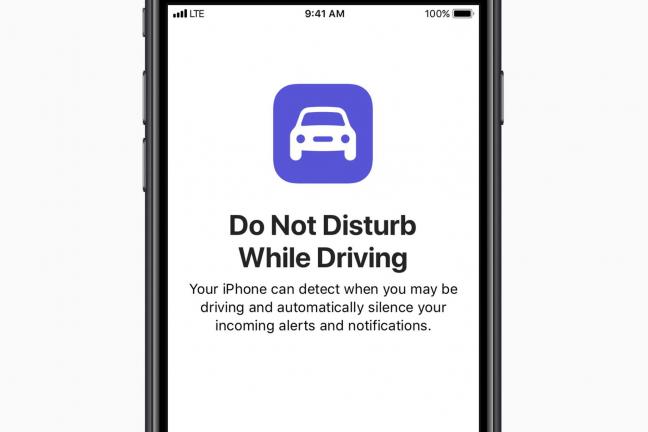 End with iPhone while driving