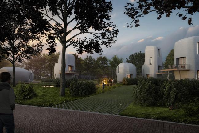 Concrete houses - boulders printed in 3D