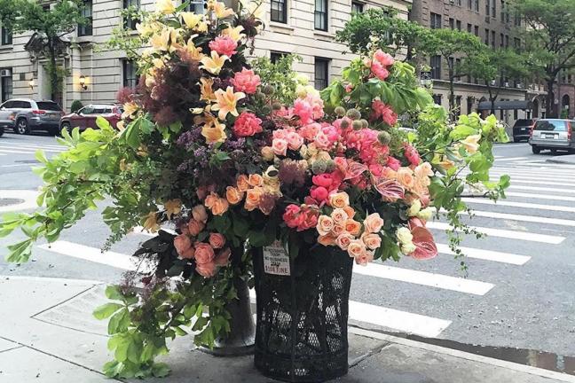 Shitocks full of flowers