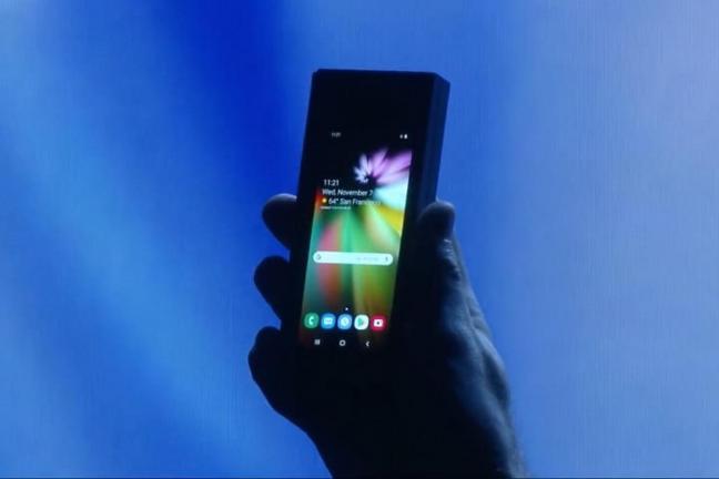 Folded phone from Samsung