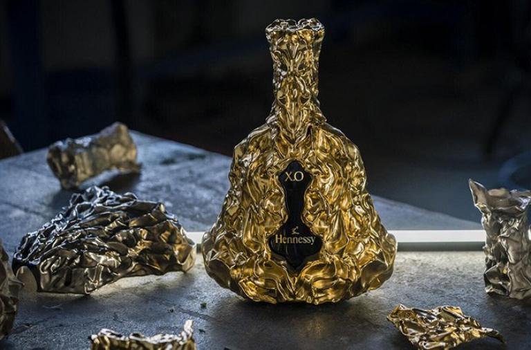 Frank Gehry designed a unique bottle for Henessy