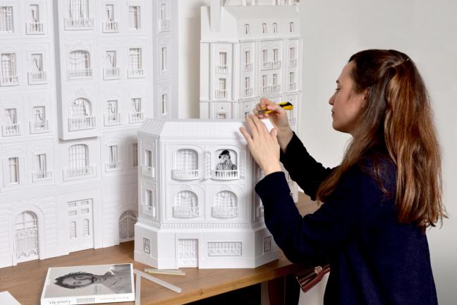Tenement houses made of paper