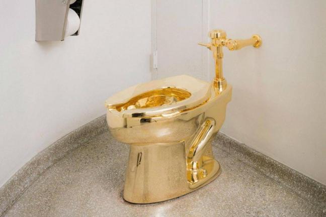 Donald Trump asked for a Van Gogh painting, he got a gold toilet