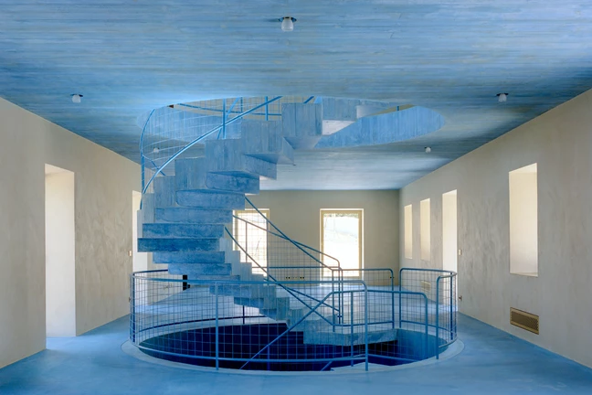 The raw blue of concrete