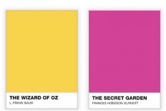 Książki w kolorach Pantone