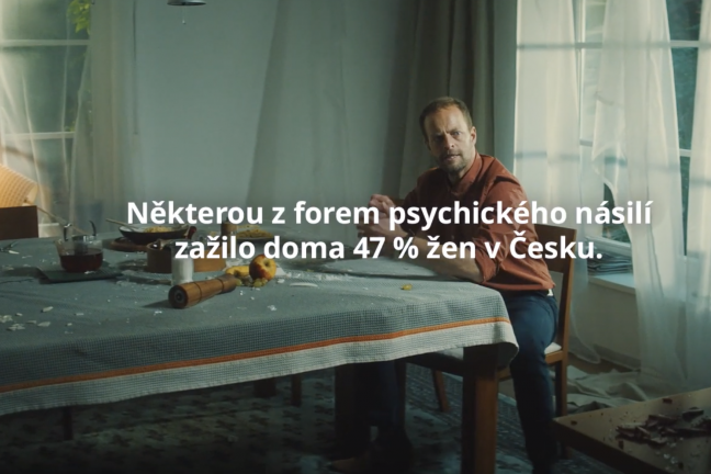 IKEA in its advertisement draws attention to the problem of domestic violence