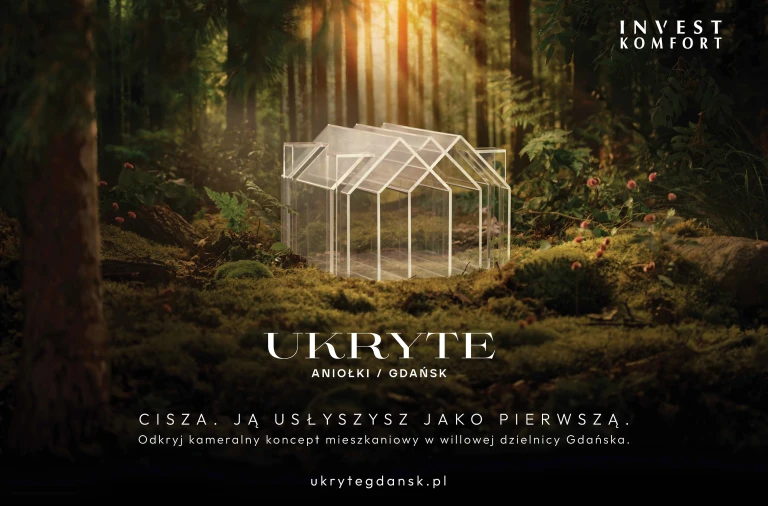 UKRYTE wśród ciszy  – kameralny koncept mieszkaniowy w willowej dzielnicy Gdańska od Invest Komfort