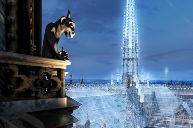 Projektanci sklepów Apple proponują szklany dach Notre Dame